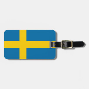 Etiqueta Para Maletas Bandera de Suecia