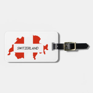 Etiqueta Para Maletas Bandera de Suiza