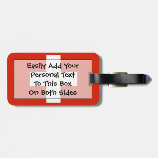 Etiqueta Para Maletas Bandera de Suiza Easy ID Personal