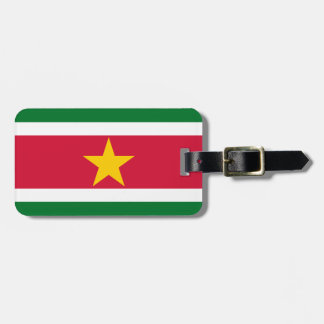 Etiqueta Para Maletas Bandera de Surinam Easy ID Personal
