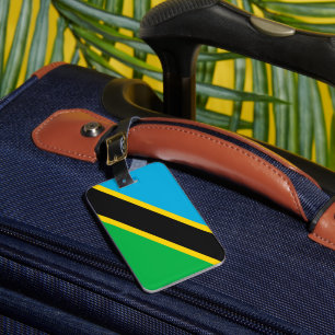 Etiqueta Para Maletas Bandera de Tanzania