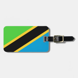 Etiqueta Para Maletas Bandera de Tanzania