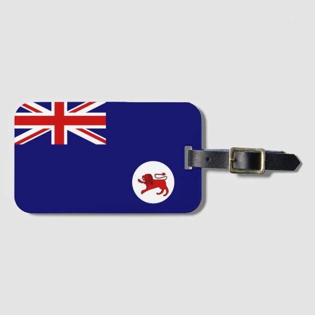 Etiqueta Para Maletas Bandera de Tasmania (Anverso horizontal)