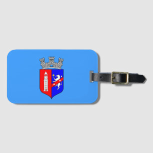Etiqueta Para Maletas Bandera de Tirana, Albania 