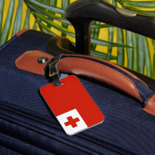 Etiqueta Para Maletas Bandera de Tonga
