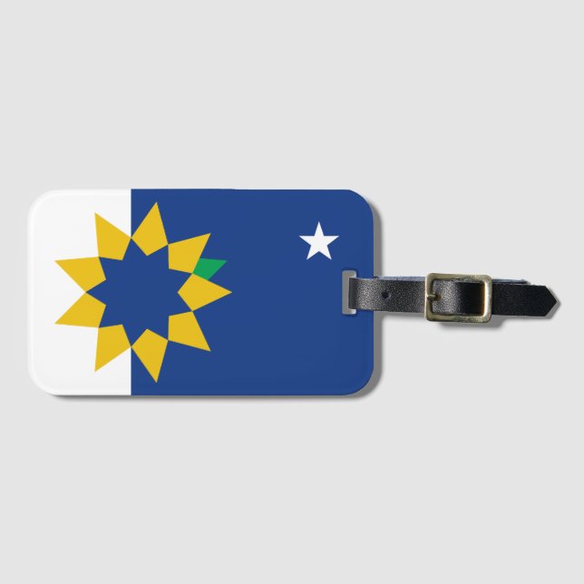 Etiqueta Para Maletas Bandera de Topeka, Kansas (Anverso horizontal)