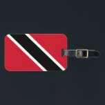 Etiqueta Para Maletas Bandera de Trinidad y Tobago<br><div class="desc">bandera de trinidad y tobago,  trinidad y tobago,  Puerto España,  Caribe,  calipso,  soca,  Tobago Reserva Forestal Principal Ridge,  volcanes,  bandera,  aldeas,  Norteamérica,  viajes,  aventura,  cultura,  gato,  animal,  Pacífico,  vintage,  explorar,  caminata,  Madre Tierra,  ambientalista,  conservación,  vida silvestre,  Trinidad,  tobago, </div>