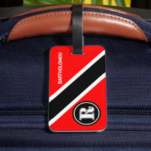 Bandera de Trinidad y Tobago con monograma