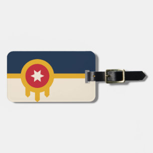 Etiqueta Para Maletas Bandera de Tulsa, Oklahoma