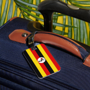 Etiqueta Para Maletas Bandera de Uganda