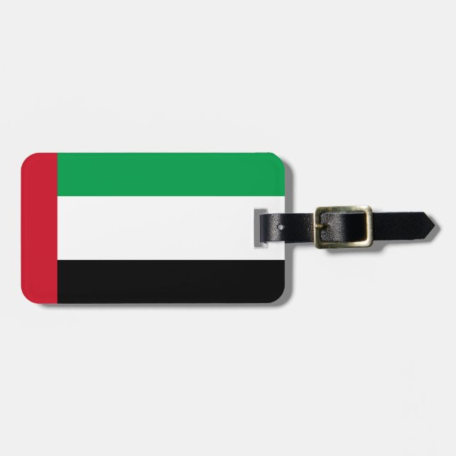 Etiqueta Para Maletas Bandera de United Arab Emirates (Frente Horizontal)