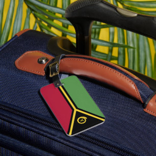 Etiqueta Para Maletas Bandera de Vanuatu