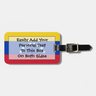 Etiqueta Para Maletas Bandera de Venezuela Easy ID Personal
