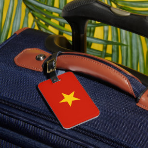Etiqueta Para Maletas Bandera de Vietnam