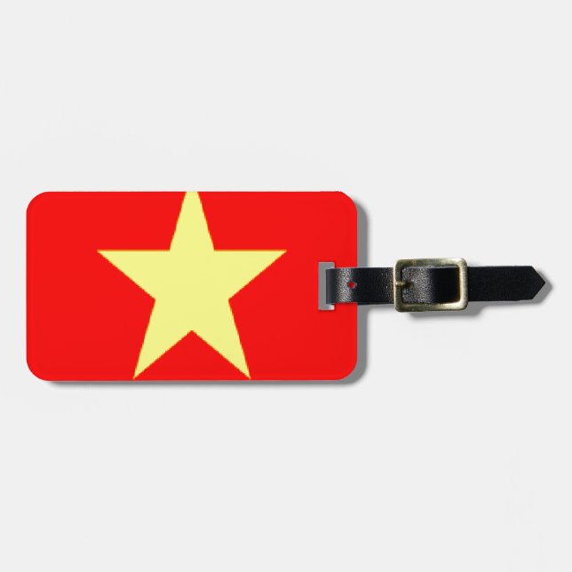 Etiqueta Para Maletas bandera de vietnam (Frente Horizontal)