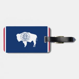 Etiqueta Para Maletas Bandera de Wyoming