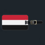 Etiqueta Para Maletas Bandera de Yemen<br><div class="desc">Bandera de Yemen</div>