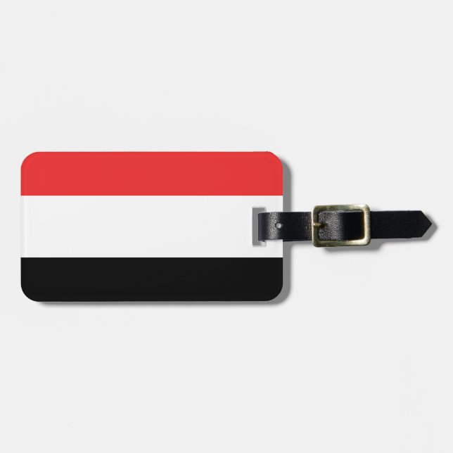 Etiqueta Para Maletas Bandera de Yemen Easy ID Personal (Frente Horizontal)