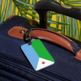Etiqueta Para Maletas Bandera de Yibuti