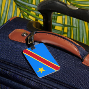 Etiqueta Para Maletas Bandera del Congo