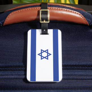 Etiqueta Para Maletas Bandera del Estado de Israel, Estrella de David Ju