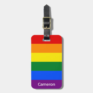 Etiqueta Para Maletas Bandera del orgullo gay personalizada