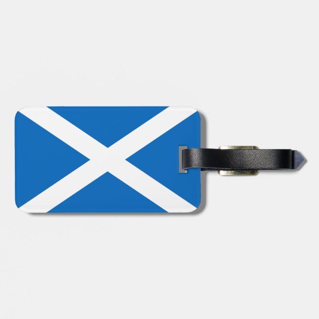 Etiqueta Para Maletas Bandera escocesa Saltire (Atrás Horizontal)