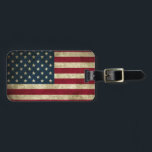 Etiqueta Para Maletas Bandera estadounidense<br><div class="desc">Bandera americana destacando en el carrusel de equipaje con una etiqueta de equipaje personalizado de Zazzle! Esta etiqueta de equipaje, del tamaño de una tarjeta de visita y fabricada íntegramente de acrílico, es capaz de satisfacer las necesidades de los más viajeros. Nuestras etiquetas de equipaje acrílicas están fabricadas con el...</div>