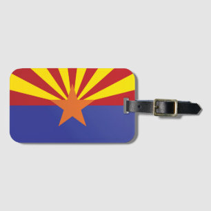 Etiqueta Para Maletas Bandera estatal de Arizona, Estados Unidos