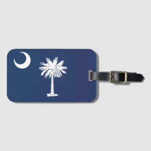 Etiqueta Para Maletas Bandera estatal de Carolina del Sur, Estados Unido