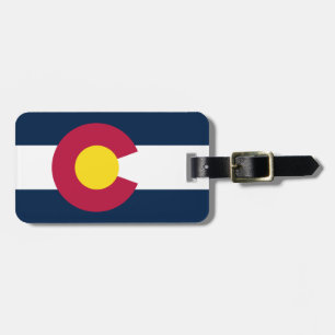 Etiqueta Para Maletas Bandera Estatal de Colorado