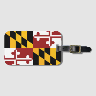 Etiqueta Para Maletas Bandera estatal de Maryland, Estados Unidos