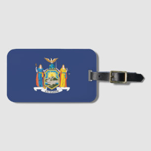 Etiqueta Para Maletas Bandera estatal de Nueva York, Estados Unidos