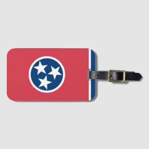 Etiqueta Para Maletas Bandera estatal de Tennessee, Estados Unidos