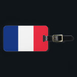 Etiqueta Para Maletas Bandera francesa<br><div class="desc">Decoración y accesorios de la bandera francesa. ¡Muestra tu amor por Francia!</div>