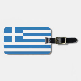 Etiqueta Para Maletas Bandera griega, bandera de Grecia