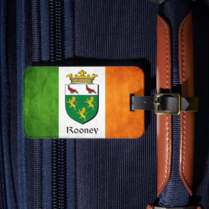 Etiqueta Para Maletas Bandera irlandesa de Rooney