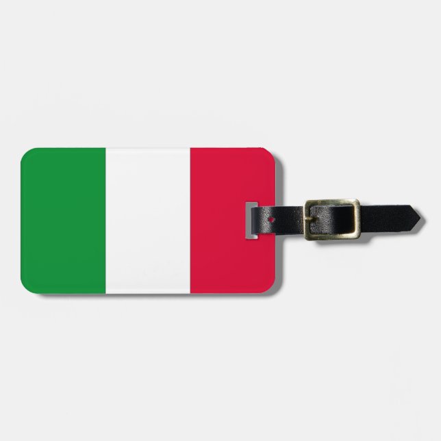 Etiqueta Para Maletas Bandera italiana (Frente Horizontal)
