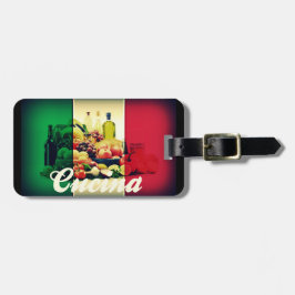 Etiqueta Para Maletas Bandera italiana cucina