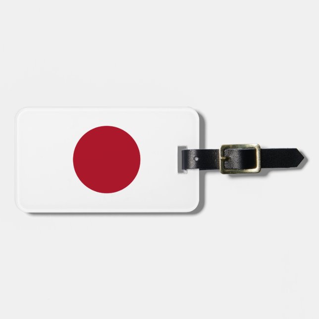 Etiqueta Para Maletas Bandera japonesa (Frente Horizontal)