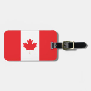 Etiqueta Para Maletas Bandera llana de Canadá