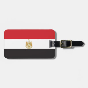 Etiqueta Para Maletas Bandera llana de Egipto