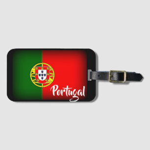 Etiqueta Para Maletas Bandera oscura de Portugal