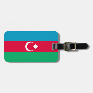 Etiqueta Para Maletas Bandera patriótica de Azerbaiyán
