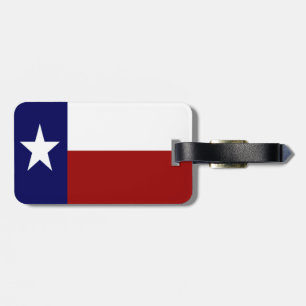 Etiqueta Para Maletas Bandera Patriótica de Texas