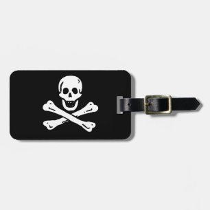 Etiqueta Para Maletas Bandera pirata