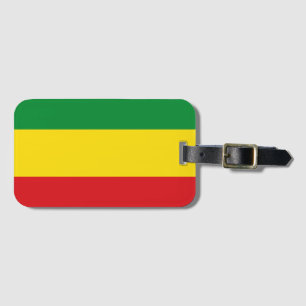 Etiqueta Para Maletas Bandera Rastafari Rasta Etíope