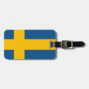 Etiqueta Para Maletas Bandera sueca