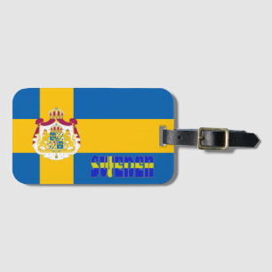 Etiqueta Para Maletas Bandera sueca