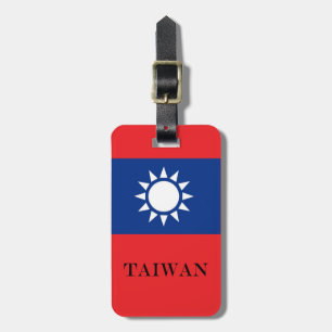 Etiqueta Para Maletas Bandera taiwanesa